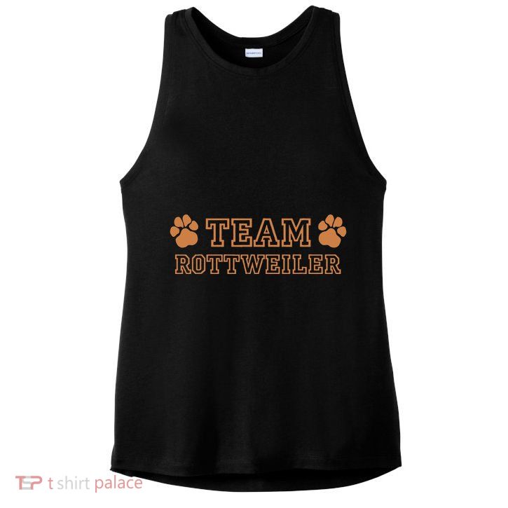 Tina Team Rottweiler Dog Breeds Ladies PosiCharge Tri-Blend Wicking Tank