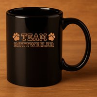 Tina Team Rottweiler Dog Breeds 11oz C Handle Ceramic Mug
