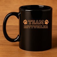 Tina Team Rottweiler Dog Breeds 11oz C Handle Ceramic Mug