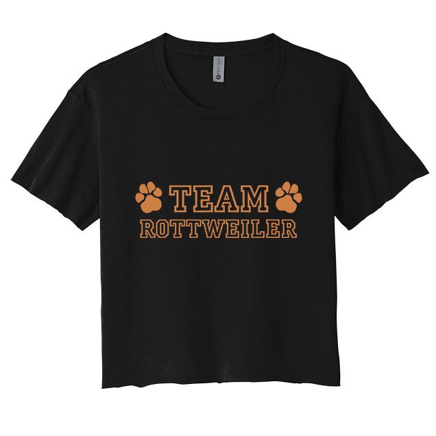 Tina Team Rottweiler Dog Breeds Crop Top