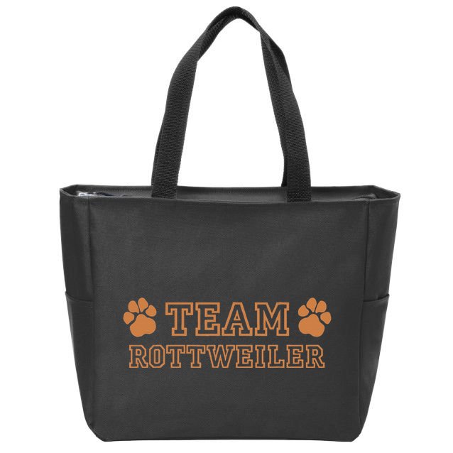 Tina Team Rottweiler Dog Breeds Zip Tote Bag
