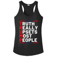 Trump Truth Really Upset Most People Trump 2024 America Flag Ladies PosiCharge Competitor Racerback Tank