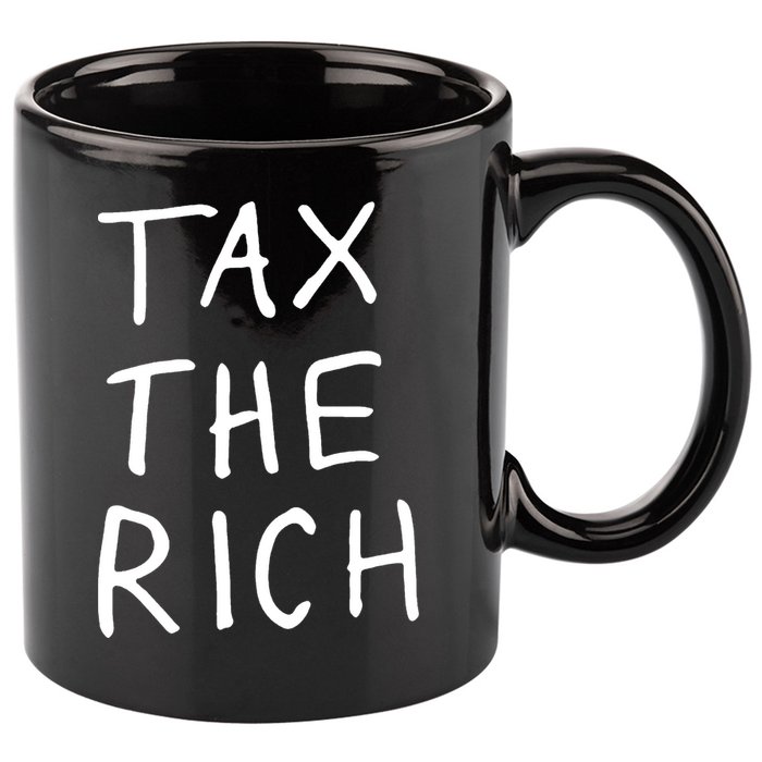 Tax The Rich 11oz C Handle Ceramic Mug