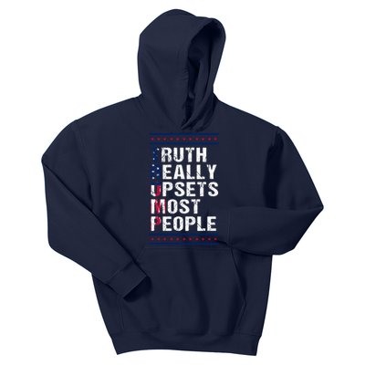 Trump Truth Really Upset Most People Trump 2024 America Flag Kids Hoodie