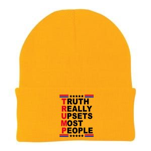 Trump Truth Really Upsets Most People Knit Cap Winter Beanie