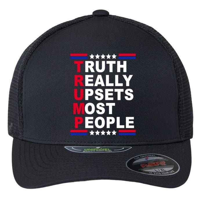 Trump Truth Really Upsets Most People Flexfit Unipanel Trucker Cap