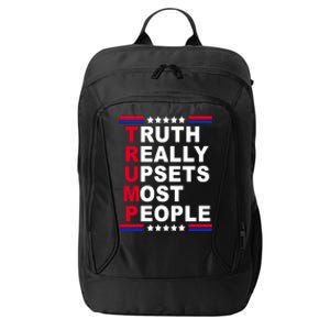 Trump Truth Really Upsets Most People City Backpack