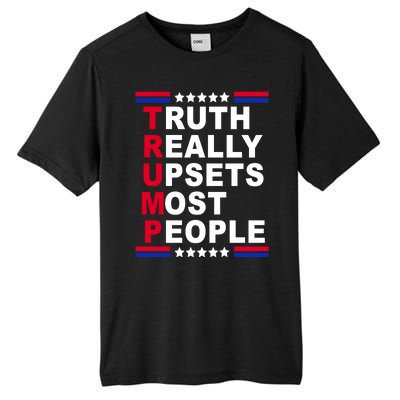 Trump Truth Really Upsets Most People Tall Fusion ChromaSoft Performance T-Shirt