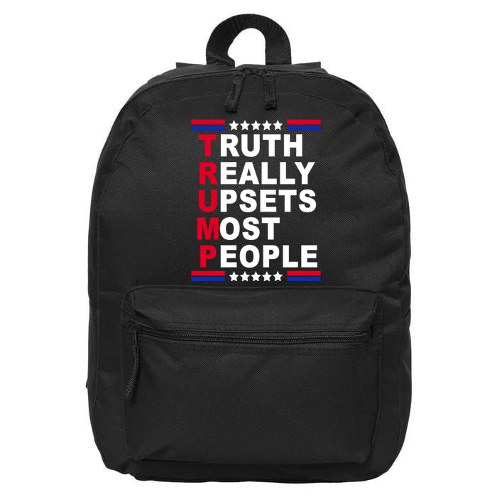 Trump Truth Really Upsets Most People 16 in Basic Backpack