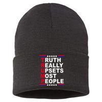 Trump Truth Really Upsets Most People Sustainable Knit Beanie