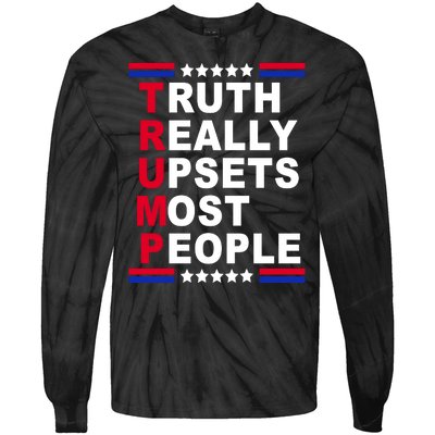 Trump Truth Really Upsets Most People Tie-Dye Long Sleeve Shirt