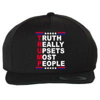 Trump Truth Really Upsets Most People Wool Snapback Cap