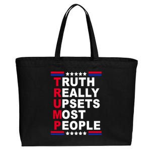 Trump Truth Really Upsets Most People Cotton Canvas Jumbo Tote