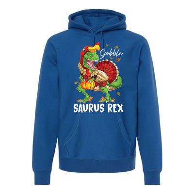 Thanksgiving T Rex Dinosaur Turkey Costume Boys Gift Premium Hoodie