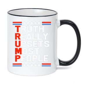 Trump Truth Really Upsets Most People 11oz Black Color Changing Mug