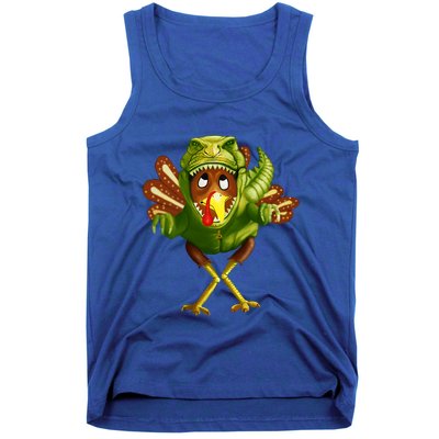 Thanksgiving T Rex Dinosaur Turkey Costume Gift Boys Meaningful Gift Tank Top