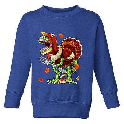 Thanksgiving T Rex Dinosaur Turkey Costume Gift Boys Gift Toddler Sweatshirt