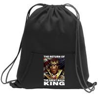 Ultra Maga Trump The Return Of The Great MAGA King Sweatshirt Cinch Pack Bag