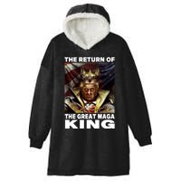 Ultra Maga Trump The Return Of The Great MAGA King Hooded Wearable Blanket