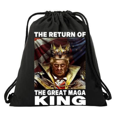 Ultra Maga Trump The Return Of The Great MAGA King Drawstring Bag