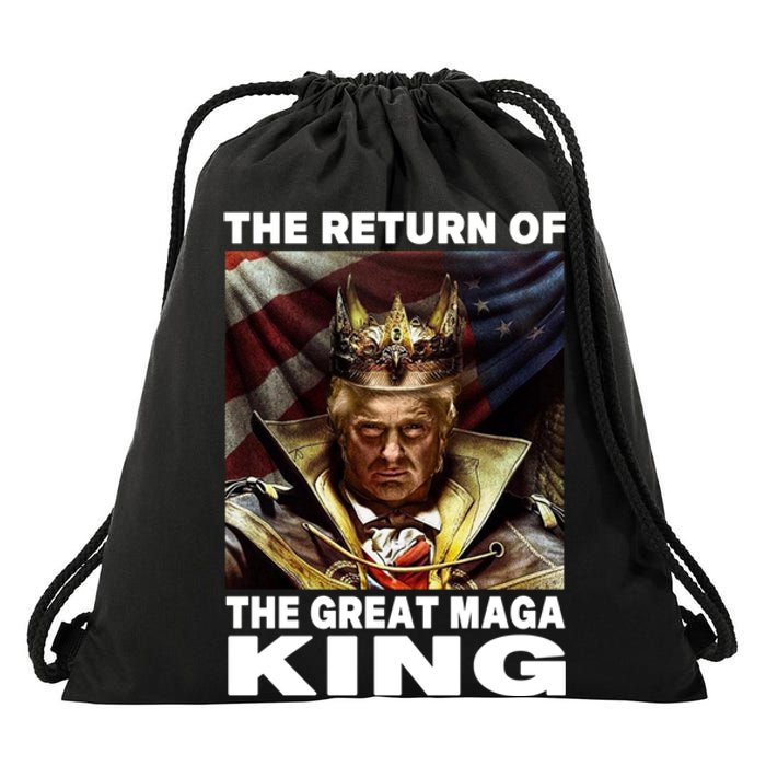 Ultra Maga Trump The Return Of The Great MAGA King Drawstring Bag