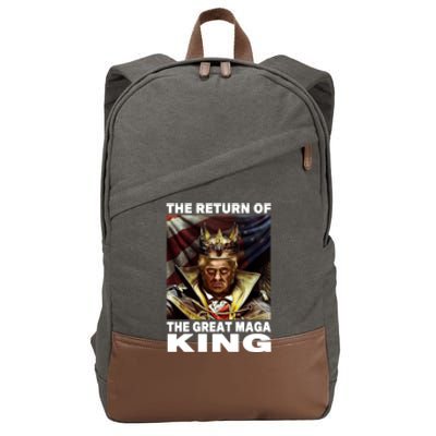 Ultra Maga Trump The Return Of The Great MAGA King Cotton Canvas Backpack