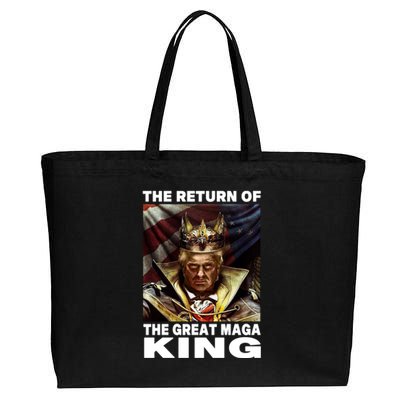 Ultra Maga Trump The Return Of The Great MAGA King Cotton Canvas Jumbo Tote