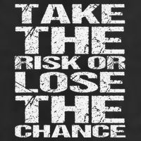 Take The Risk Or Lose The Chance Adult Drive Performance Visor