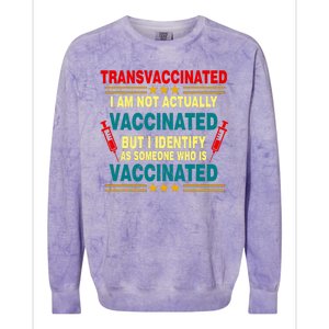 Transvaccinated Colorblast Crewneck Sweatshirt