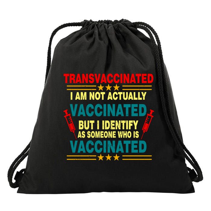 Transvaccinated Drawstring Bag