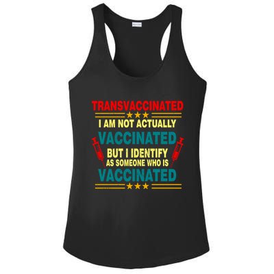 Transvaccinated Ladies PosiCharge Competitor Racerback Tank
