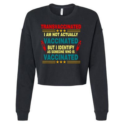 Transvaccinated Cropped Pullover Crew