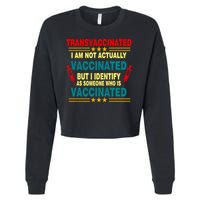 Transvaccinated Cropped Pullover Crew