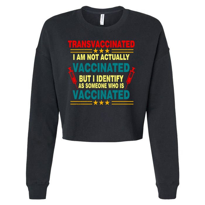 Transvaccinated Cropped Pullover Crew