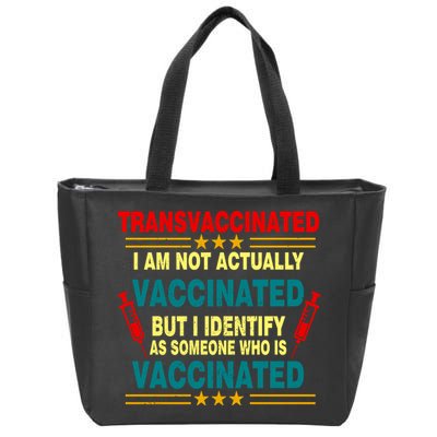 Transvaccinated Zip Tote Bag