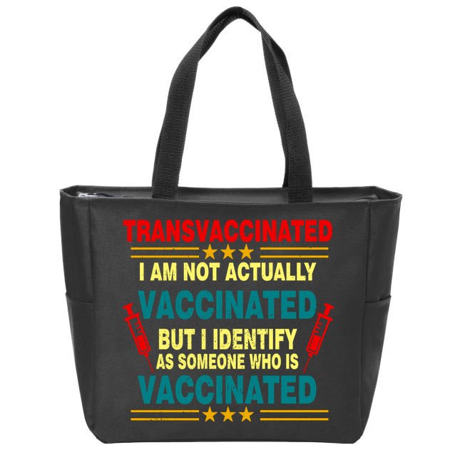 Transvaccinated Zip Tote Bag