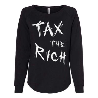 Tax The Rich AOC Quote Womens California Wash Sweatshirt