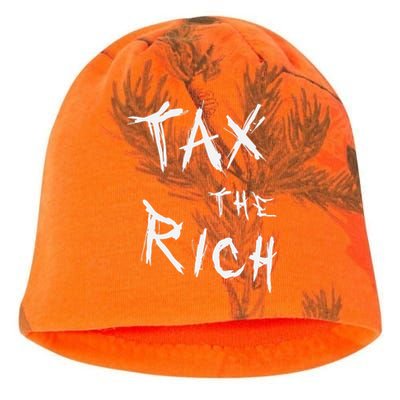 Tax The Rich AOC Quote Kati - Camo Knit Beanie