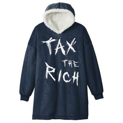 Tax The Rich AOC Quote Hooded Wearable Blanket