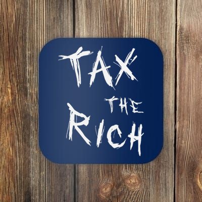 Tax The Rich AOC Quote Coaster