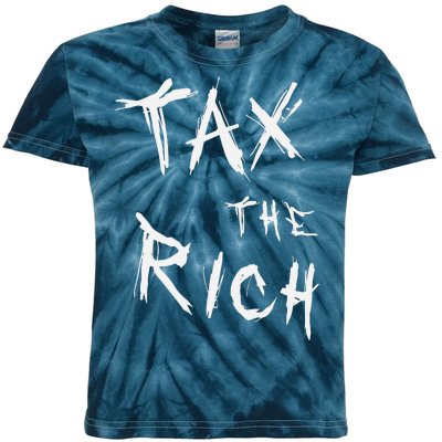 Tax The Rich AOC Quote Kids Tie-Dye T-Shirt