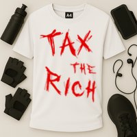 Tax The Rich AOC Quote Cooling Performance Crew T-Shirt