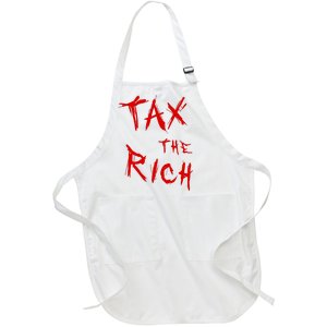 Tax The Rich AOC Quote Full-Length Apron With Pockets