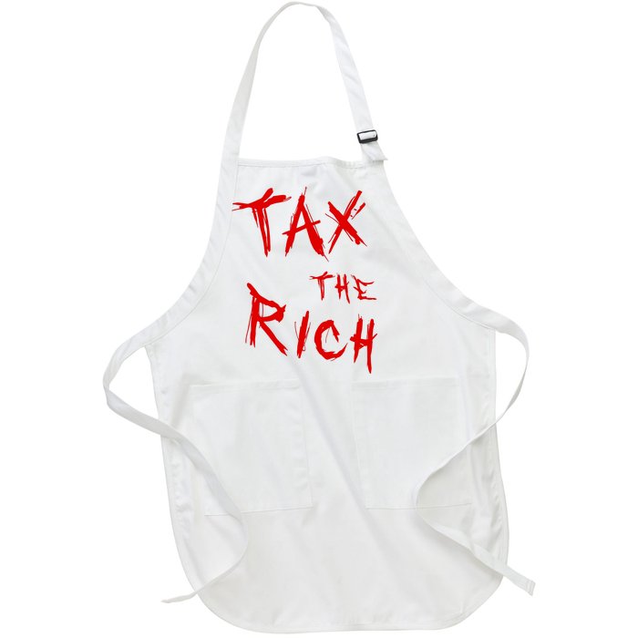 Tax The Rich AOC Quote Full-Length Apron With Pockets