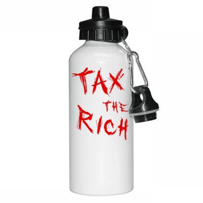 Tax The Rich AOC Quote Aluminum Water Bottle