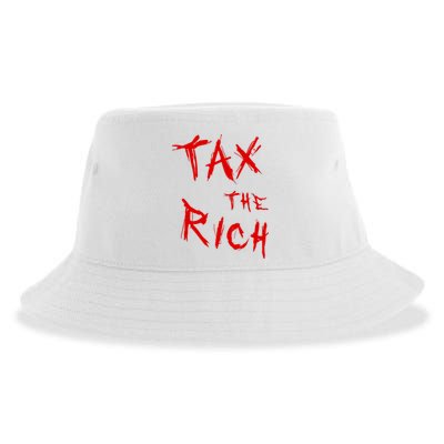 Tax The Rich AOC Quote Sustainable Bucket Hat