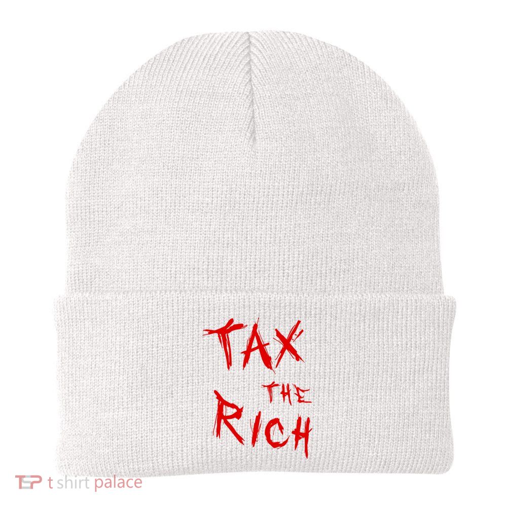 Tax The Rich AOC Quote Beanie