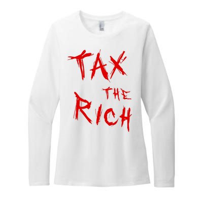 Tax The Rich AOC Quote Womens CVC Long Sleeve Shirt