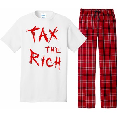 Tax The Rich AOC Quote Pajama Set