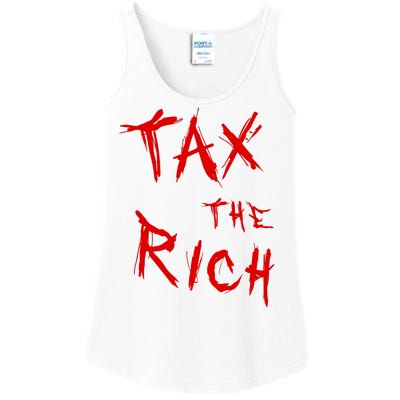 Tax The Rich AOC Quote Ladies Essential Tank